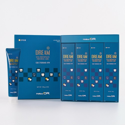 [3대치과질환균 억제 항균치약] 드림 구강엔비타 치약 150g x 4p