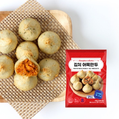 [조봉창명인] 김치 어묵만두(160g 3봉)